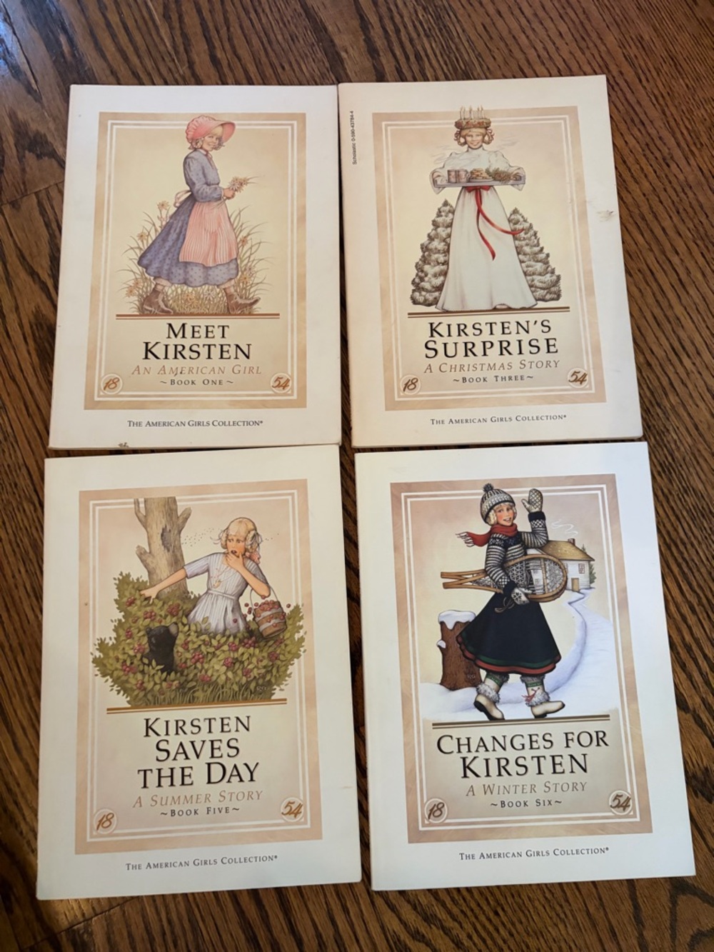 American Girl Doll Kirsten Book Lot 1, 3, 5 & 6 Vintage